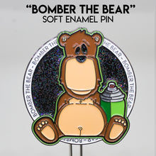 Load image into Gallery viewer, &quot;Bomber the Bear&quot; Enamel Pin