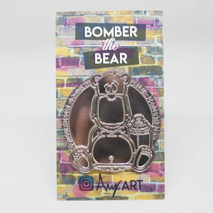 "Bomber the Bear" Enamel Pin