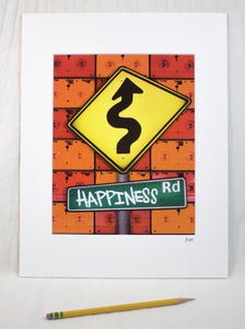 "Road to Happiness" Matted Print